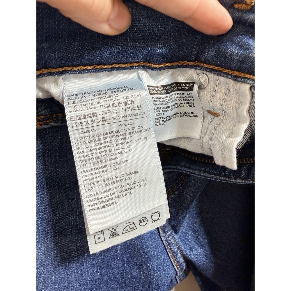 LEVIS Jeans Sz 8 W29 L30 Classic Mid Rise Skinny - Picture 8 of 11